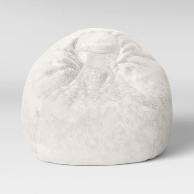 XL Fuzzy Kids' Bean Bag Cream - Pillowfort™ 2 XL Fuzzy Kids' Bean Bag Cream - Pillowfort™ - Image 2