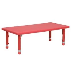 Emma And Oliver 24"W X 48"L Rectangular Plastic Height Adjustable Activity Table 23 Emma And Oliver 24"W X 48"L Rectangular Plastic Height Adjustable Activity Table -Professional Childrens Furniture Store GUEST 468f72fa 4a31 4356 b450 2433e1ffd465