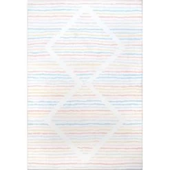 NuLOOM Alise Kids Striped Nursery Or Playroom Area Rug -Professional Childrens Furniture Store GUEST 4713bf69 a552 461d 8e39 53c0de1cdc7d