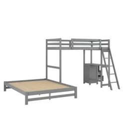 Twin Over Full Bunk Bed With Built-in Desk, Ladder And Three Drawers-ModernLuxe -Professional Childrens Furniture Store GUEST 4764c7bf bad2 4371 b22e f5f5137efbe5