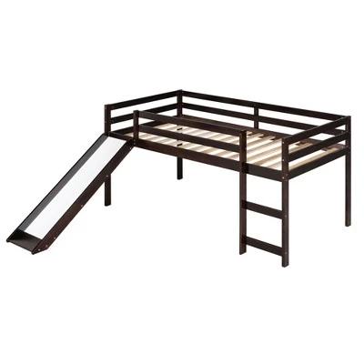 Twin Size Loft Bed With Slide - ModernLuxe 5 Twin Size Loft Bed With Slide - ModernLuxe - Image 5