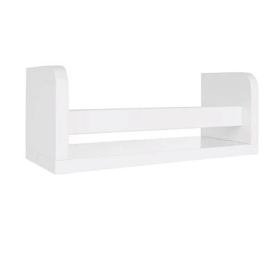 2pk Kids' 10" Floating Wall Mount Bookshelf Set White - RiverRidge Home 2 2pk Kids' 10" Floating Wall Mount Bookshelf Set White - RiverRidge Home - Image 2