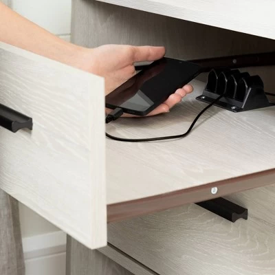 Fynn Nightstand With Cord Catcher - South Shore 2 Fynn Nightstand With Cord Catcher - South Shore - Image 2