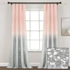 52"x84" Set Of 2 Glitter Ombre Metallic Print Window Curtain Panels - Lush Décor -Professional Childrens Furniture Store GUEST 4acabd5f ad64 4b71 895b 95dd81840306