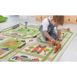 52.5"x71" Traffic Green 3D Play Rug - IVI -Professional Childrens Furniture Store GUEST 4aeadbaa 6ffd 45ce a12c 2a63c1b95df9