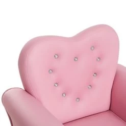 Qaba Kids Sofa Toddler Tufted Upholstered Sofa Chair Princess Couch Furniture With Diamond Decoration For Preschool Child, Pink -Professional Childrens Furniture Store GUEST 4b9325ca 8488 4118 bb7c 6e295e8d8a0f