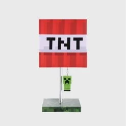 Minecraft TNT Table Lamp (Includes LED Light Bulb)