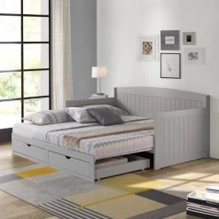 King Harmony Daybed With Conversion Dove Gray - Alaterre Furniture -Professional Childrens Furniture Store GUEST 4c6a1422 7b3f 40ec ba3a 7b0288f1e89f