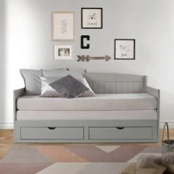 King Harmony Daybed With Conversion Dove Gray - Alaterre Furniture -Professional Childrens Furniture Store GUEST 4d2b4df1 292a 4eed 8f84 da78827022ef