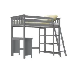 Max & Lily Twin High Loft Bed With Bookcase And Desk -Professional Childrens Furniture Store GUEST 4f135ece 14a7 425c bac1 8a07de249d36