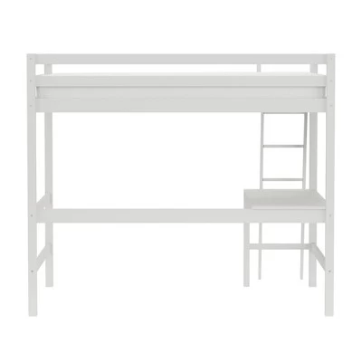 Full Caspian Loft Bed White - Hillsdale Furniture 4 Full Caspian Loft Bed White - Hillsdale Furniture - Image 4