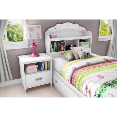 Twin Tiara Mates Bed With 3 Drawers Pure White - South Shore 2 Twin Tiara Mates Bed With 3 Drawers Pure White - South Shore - Image 2