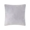 Teen Luxe Fur With Silver Sequin Throw Pillow Gray - Makers Collective