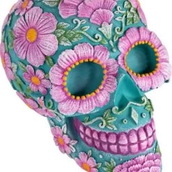 Northlight 7.75" Blue And Pink Day Of The Dead Skull Coin Bank -Professional Childrens Furniture Store GUEST 54481e0e b998 46ad a48d 6c64ded04c8f