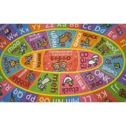 KC CUBS Boy & Girl Kids ABC Alphabet W/ Animals & Sounds Educational Learning & Fun Game Play Nursery Bedroom Classroom Oval Rug Carpet 10 KC CUBS Boy & Girl Kids ABC Alphabet W/ Animals & Sounds Educational Learning & Fun Game Play Nursery Bedroom Classroom Oval Rug Carpet -Professional Childrens Furniture Store GUEST 54e39233 271e 4a46 bf2b c7eb62732826