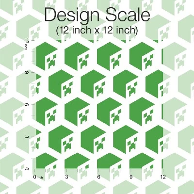 Minecraft Creeper Face Peel And Stick Wallpaper Green - RoomMates 5 Minecraft Creeper Face Peel And Stick Wallpaper Green - RoomMates - Image 5