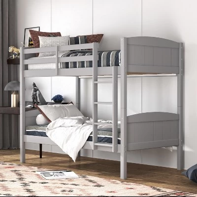 Twin Over Twin Alexis Wood Arch Bunk Bed - Hillsdale Furniture 4 Twin Over Twin Alexis Wood Arch Bunk Bed - Hillsdale Furniture - Image 4