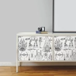 Star Wars Spaceship Blueprints Peel And Stick Wallpaper -RoomMates -Professional Childrens Furniture Store GUEST 59cd4cad ad65 4c69 b96f 696f7fb44cc1