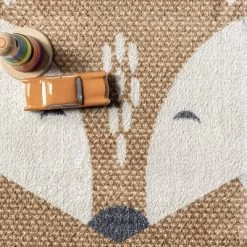 NuLOOM Talia Bashful Fox Kids Machine Washable Area Rug -Professional Childrens Furniture Store GUEST 5b148819 b501 4741 9320 d89085a39cc2