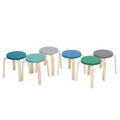 ECR4Kids Bentwood Stacking Stools For Kids, Playroom/Daycare Flexible Seating, 12" Height, 6-Piece -Professional Childrens Furniture Store GUEST 5cc2c6eb 9b12 49ea ba2f 73bbb365c793