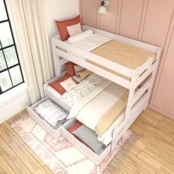 Max & Lily Farmhouse Twin Over Full Bunk Bed With Storage Drawers -Professional Childrens Furniture Store GUEST 5db5d2f7 323f 4fcb 8848 1aa2b24447d0