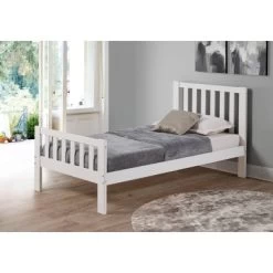 Twin Aurora Bed White - Alaterre Furniture
