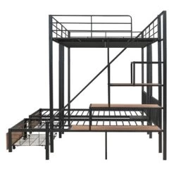 Full Over Twin-Twin Triple Bunk Bed With Drawers And Staircase - ModernLuxe -Professional Childrens Furniture Store GUEST 5f89cb1e e663 463b 93ab dc607e583caf