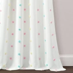 42"x84" Kids' Rainbow Tufted Dot Single Window Curtain Panel - Lush Décor -Professional Childrens Furniture Store GUEST 6057f04e 0ec0 4efb 81c5 b9d41c24ecf3
