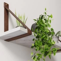 Brandon Vintage Matte Faux Marble Wall Shelf Brown - Nathan James -Professional Childrens Furniture Store GUEST 6358ffdf 134c 427b b53b 3af68483e1a8