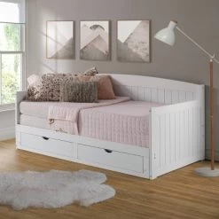 King Harmony Daybed With Conversion White - Alaterre Furniture -Professional Childrens Furniture Store GUEST 65a1e3fb 7a31 4f41 9571 921afebeac0b