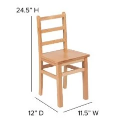 Emma And Oliver Kids Natural Solid Wood Table And Chair Set For Classroom, Playroom, Kitchen -Professional Childrens Furniture Store GUEST 66977dda ee60 4991 ba1c a2128c0381c2