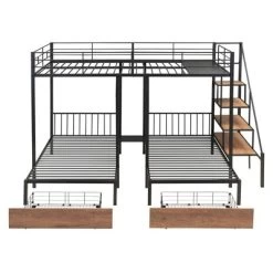 Full Over Twin-Twin Triple Bunk Bed With Drawers And Staircase - ModernLuxe -Professional Childrens Furniture Store GUEST 6ad3520b 12b7 486d 9575 cd295254d8a6