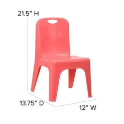 Flash Furniture 4 Pack Plastic Stackable School Chair With Carrying Handle And 11'' Seat Height -Professional Childrens Furniture Store GUEST 6c210769 0196 4442 a56e a583bb03f676