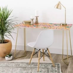 Pimlada Phuapradit Rory Desk Gold - Deny Designs