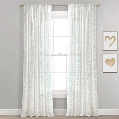 52"x84" Ballgown Glam Sparkle Sequins Window Curtain Panel - Lush Décor 6 52"x84" Ballgown Glam Sparkle Sequins Window Curtain Panel - Lush Décor - Image 6