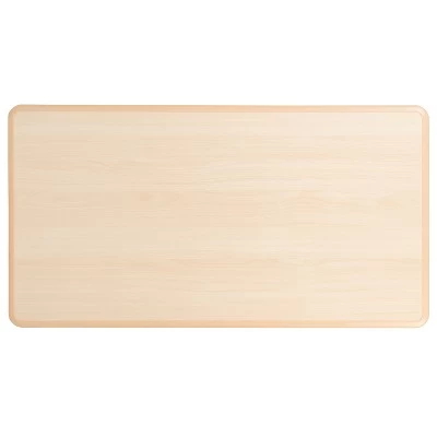 Emma And Oliver 23.625"W X 47.25"L Rectangular Plastic Height Adjustable Activity Table Set With 4 Chairs 4 Emma And Oliver 23.625"W X 47.25"L Rectangular Plastic Height Adjustable Activity Table Set With 4 Chairs - Image 4