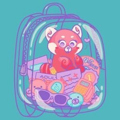 Women's Turning Red Red Panda Backpack Mei Lee Racerback Tank Top