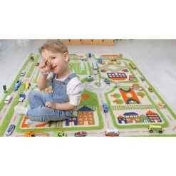 52.5"x71" Traffic Green 3D Play Rug - IVI -Professional Childrens Furniture Store GUEST 72b49c36 3fe5 40a5 87ed 5f701da99f05