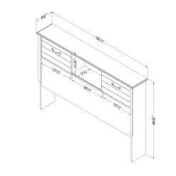 Ulysses Bookcase Headboard With Doors - South Shore -Professional Childrens Furniture Store GUEST 7524ab8e bf48 419c 8fdd 0446a20dad6d
