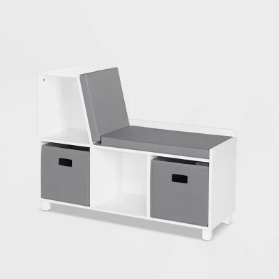 RiverRidge Home Kids' Book Nook Collection Cubby Storage Bench With 2 Bins - RiverRidge 3 RiverRidge Home Kids' Book Nook Collection Cubby Storage Bench With 2 Bins - RiverRidge - Image 3