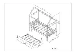 Twin Size House Shaped Platform Bed With Trundle - ModernLuxe -Professional Childrens Furniture Store GUEST 765b6a9c c562 43f0 9800 bcd54af27710