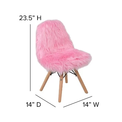 Flash Furniture Kids Shaggy Dog Accent Chair 4 Flash Furniture Kids Shaggy Dog Accent Chair - Image 4