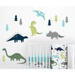 Mod Dinosaur Large Wall Decal Stickers - Sweet Jojo Designs