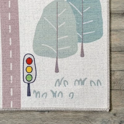 NuLOOM Chalea Kids Town Machine Washable Area Rug 4 NuLOOM Chalea Kids Town Machine Washable Area Rug - Image 4