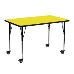 Flash Furniture Mobile 24''W X 48''L Rectangular HP Laminate Activity Table - Standard Height Adjustable Legs 7 Flash Furniture Mobile 24''W X 48''L Rectangular HP Laminate Activity Table - Standard Height Adjustable Legs -Professional Childrens Furniture Store GUEST 79abf887 5fa3 458a 82da 1f6fd8d3fcfd