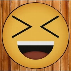 Deerlux Emoji Style Round Funny Smiley Face Kids Area Rug, Laughing Emoji Rug -Professional Childrens Furniture Store GUEST 79d0fb41 1dbd 4703 bcea a052b2c65fdb