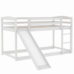 Twin Over Twin Bunk Bed With Convertible Slide And Ladder - ModernLuxe -Professional Childrens Furniture Store GUEST 7b05c44b bd92 4ce3 bef4 7334ff8888e8