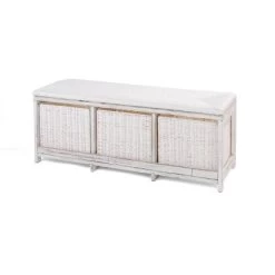 Badger Basket Kid's Storage Bench With Woven Top And Baskets White -Professional Childrens Furniture Store GUEST 7cb805e4 beb7 468b b115 5b9a09524332