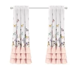 2pc Flutter Butterfly Window Curtain Set Pink - Lush Décor -Professional Childrens Furniture Store GUEST 7d0df101 7c22 45de 9c13 35be28f9468a