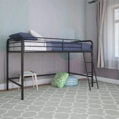 Adeline Junior Metal Loft Bed Black - Room & Joy -Professional Childrens Furniture Store GUEST 7d345516 2f69 4143 8787 59ae9c85314c